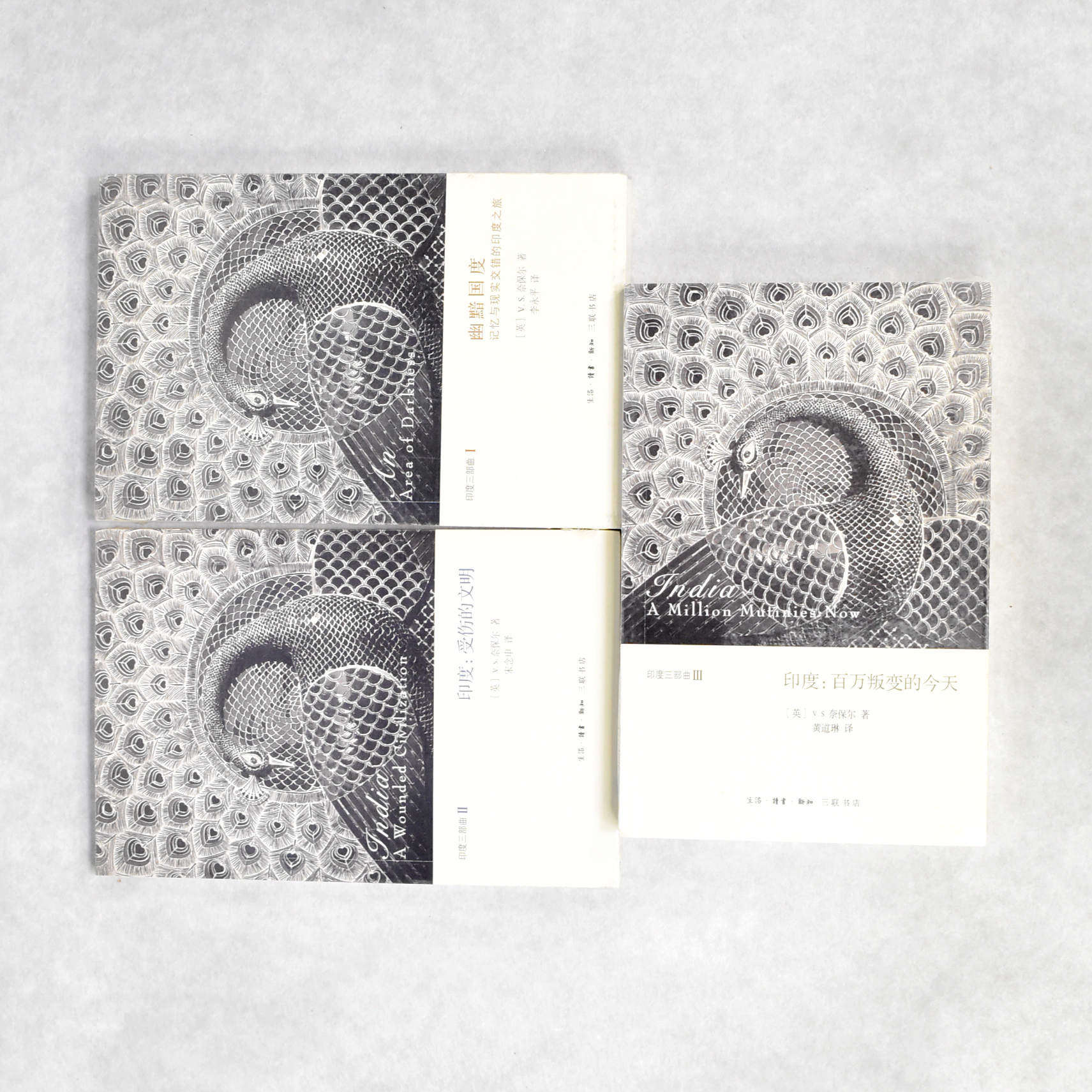 正版 印度三部曲 奈保尔  印度:受伤的文明 印度:百万叛变的今天 幽暗