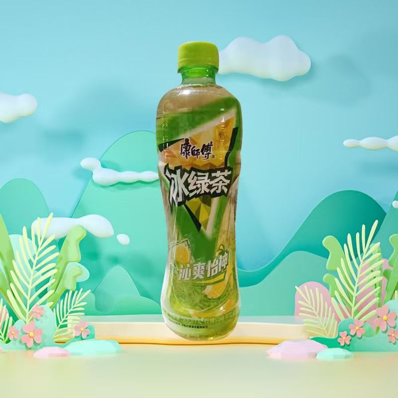 康师傅饮料冰绿茶乳酸菌冰红茶系列500ml/9瓶混合茶饮品
