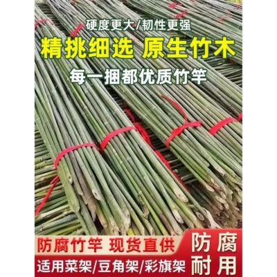竹竿菜园搭架花园蔬菜架竹杆围栏户外毛竹篱笆防腐耐用彩旗杆竹棍