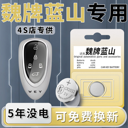魏牌蓝山专用钥匙电池一粒用5年