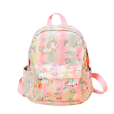 小学生女生书包彩虹幼儿园背包