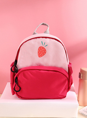 滨斯熊儿童书包卡通草莓独角兽幼儿园宝宝小背包透气减负女童小包