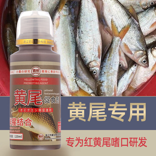 全能腥黄尾专用小药红眼红尾白条翘嘴鲮鱼钓鱼专攻饵料促食添加剂