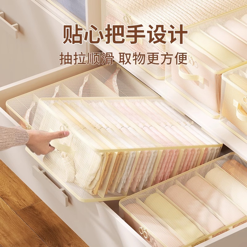 四件套收纳袋家用衣柜换季被子衣服羽绒被整理袋分格神器抽屉盒包