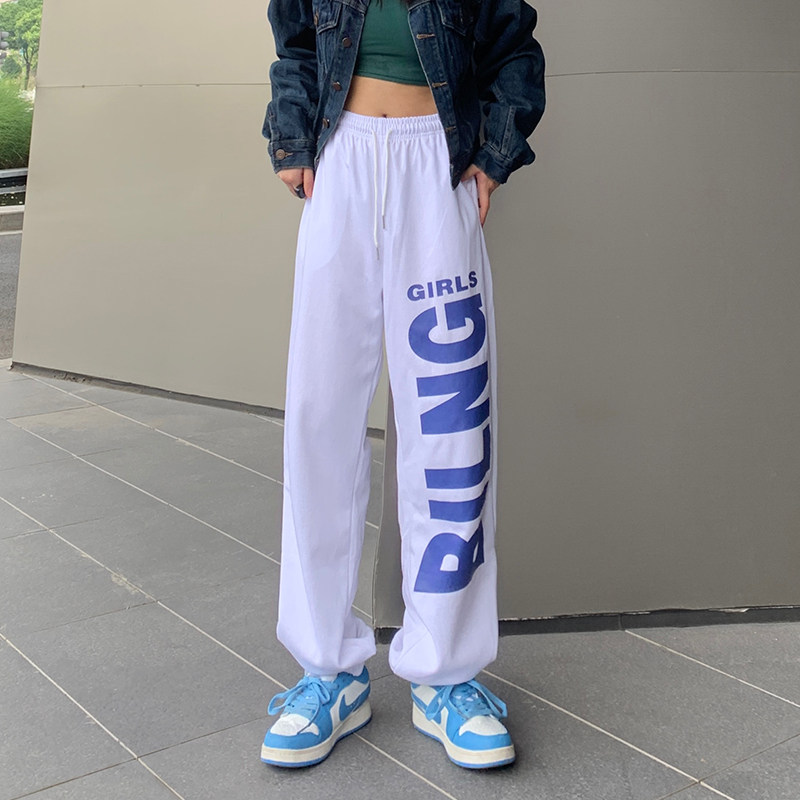 街舞高街束脚宽松欧美辣妹风jazz跳舞hiphop运动裤子K2081P35女类,女装休闲裤,电商B245A