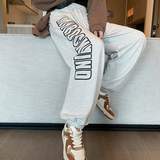 ins潮嘻哈街头风运动裤宽松束脚裤春秋显瘦高街卫裤K2076-P35女类，女装休闲裤，电商B245A