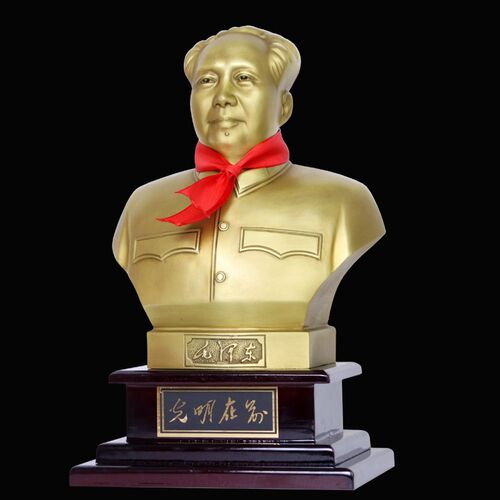 黄铜手工雕塑伟人像客厅书房摆件