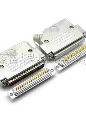 DB104公头母头5排104针接头焊线插头HDB104孔焊接连接器金属外壳