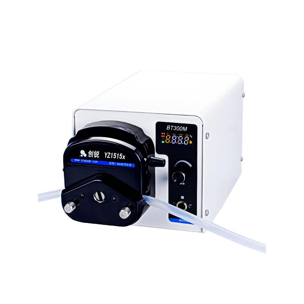 创锐泵业BT300M旋钮数显蠕动泵流量显示喷塑机身耐酸碱恒流分液泵