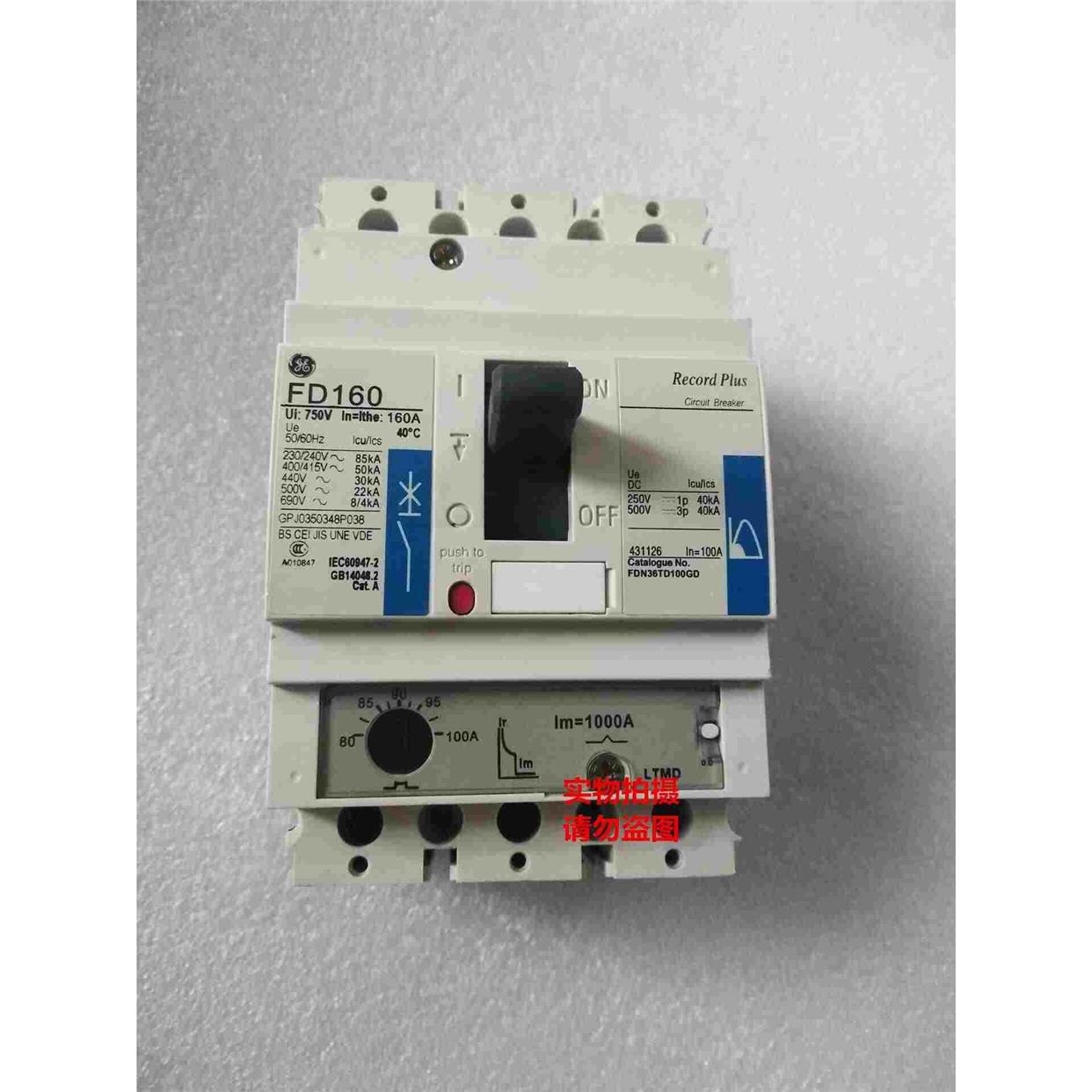原装GE断路器 FD160 FDN36TD100GD FDH36MC080GD 现货