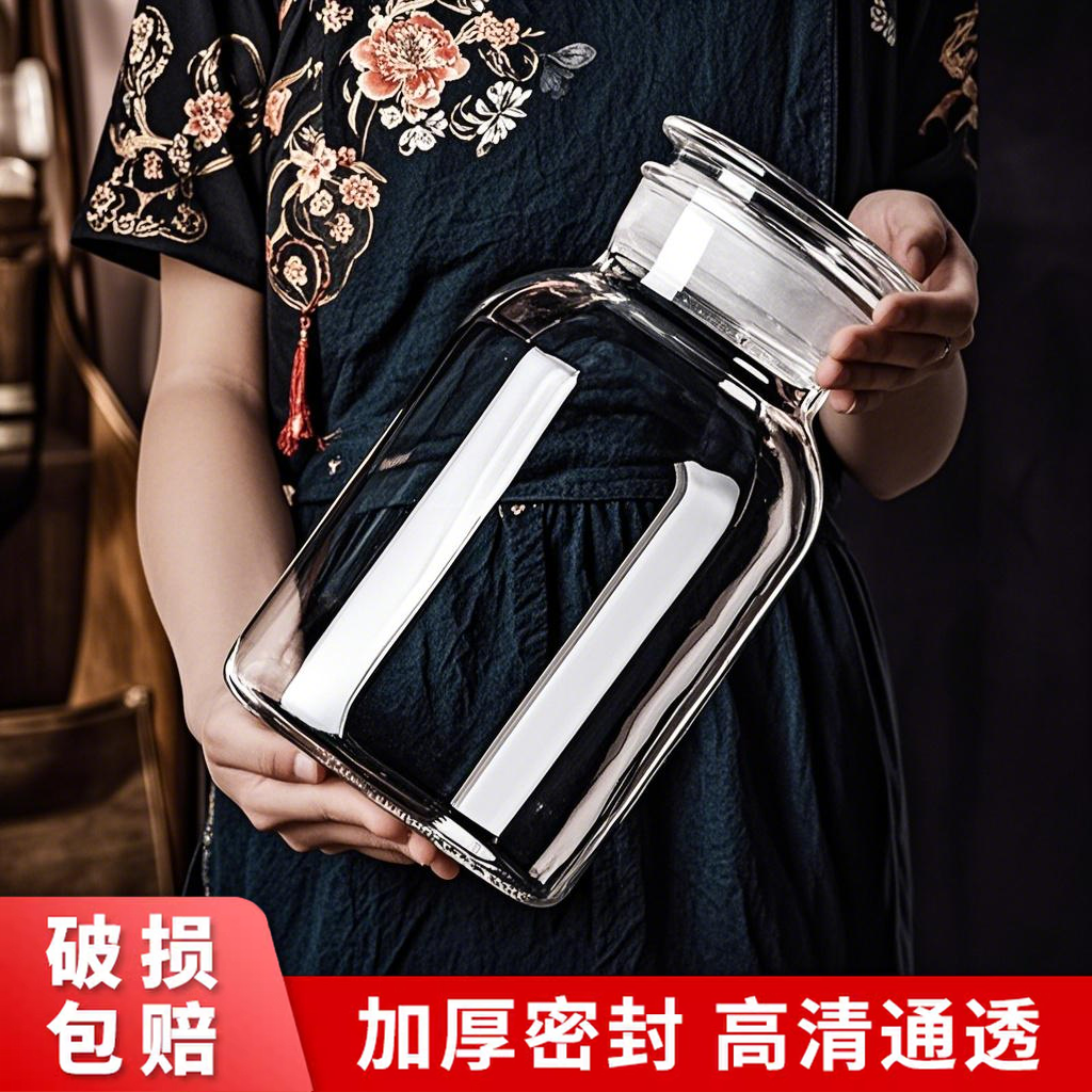 泡酒玻璃瓶专用酒瓶青梅杨梅自酿果酒空瓶子食品级密封罐泡酒容器