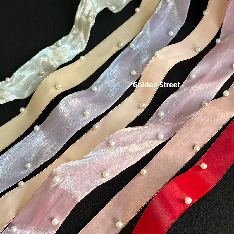 母亲节珍珠少女丝带花艺礼品烘培diy蝴蝶结花艺包装缎带花店资材,鲜花速递/花卉仿真/绿植园艺,花艺缎带,淘宝优惠券,粉丝福利购,淘宝优惠卷