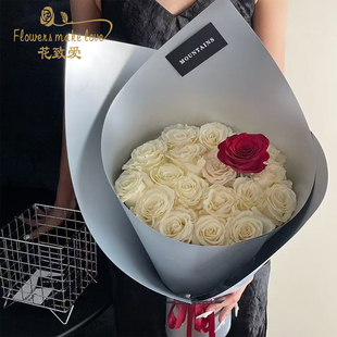 双面哑银造型纸高级感鲜花包装纸手工diy鲜花束包装花艺材料