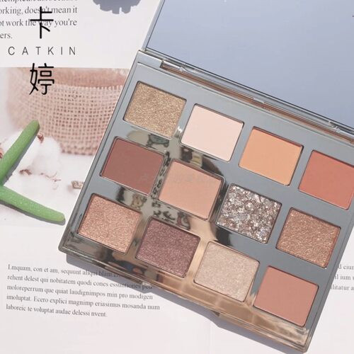 哑光Catkin/卡婷12色眼影盘