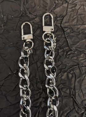 Pbpr原创朋克风手工编织简约手机链条包包链条饰品手机链条装饰品