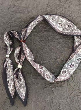 PBPR民族风装饰领巾大象几何图案装饰领巾领带发带时髦装饰品