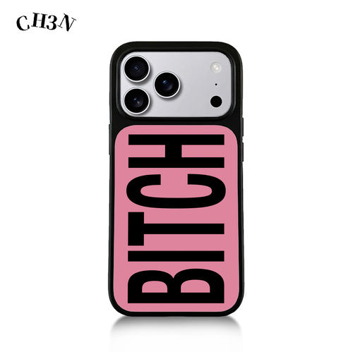 CH3N·坏女人适用苹果17promax/16手机壳15热巴同款iPhone肤感玻璃14软边13个性Air手机壳简约黑框创意保护壳