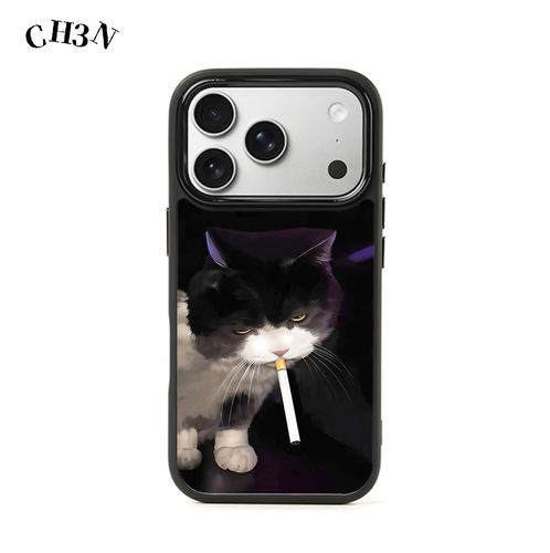 CH3N·小拽猫适用iPhone17/16promax神甲手机壳ins15包按键艺术感防摔14小众个性13黑框plus苹果手机保护壳
