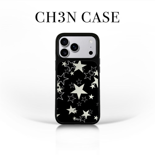 CH3N·镂空星星【镜面】iPhone17promax艺术感手机壳16韩系简约苹果保护套小众个性高级感14手机壳防摔保护壳