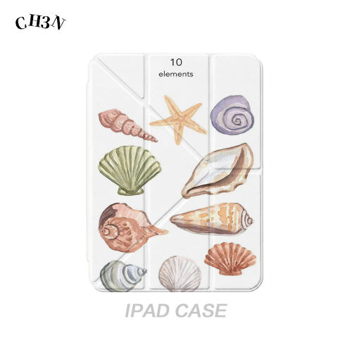 CH3N·十个元素适用ipad pro2025保护套书本苹果平板Air8/7/6防弯亚克力Y折叠13寸小众mini7/6创意iPad12/11