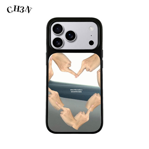CH3N·别扭的心适用iphone17promax/16手机壳15plus黑框ins韩系14艺术小众13苹果Air个性12/11手机防摔保护壳
