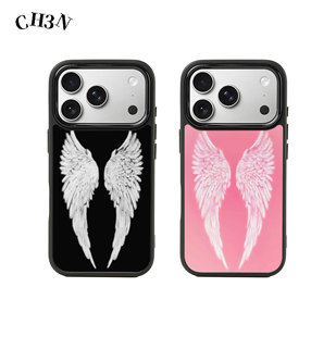 CH3N·翅膀适用iPhone17/16promax神甲手机壳15包按键防摔欧美14复古小众个性13/12黑框plus手机套苹果保护壳
