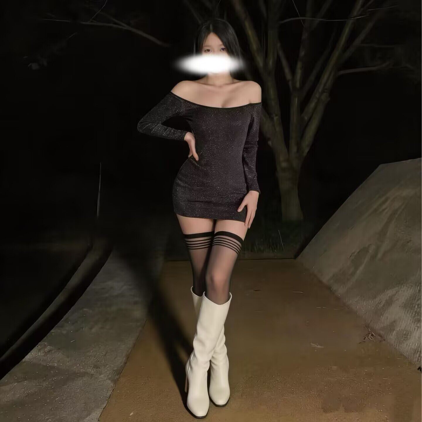 性感一字肩显身材连衣裙短裙女薄