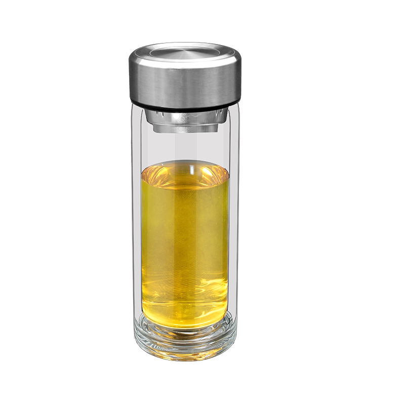 玉金晶单层便携迷你玻璃茶杯