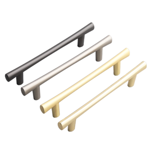 锌合金拉手柜门把手衣柜抽屉橱柜门现代简约轻奢高档金色实心加长