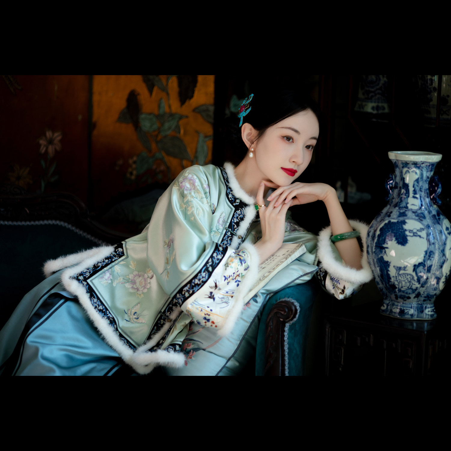 碧萝晓烟丨一城风絮丨冬款重工绣花挽袖夹棉袄对襟中式盘扣外套女,女装/女士精品,上衣,淘宝优惠券,粉丝福利购,淘宝优惠卷