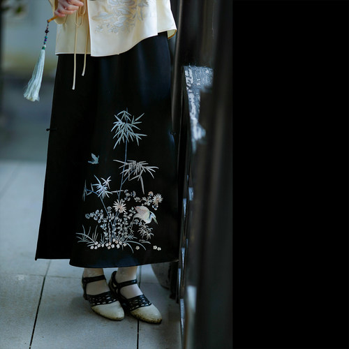 竹林隐客丨一城风絮丨民国风筒裙