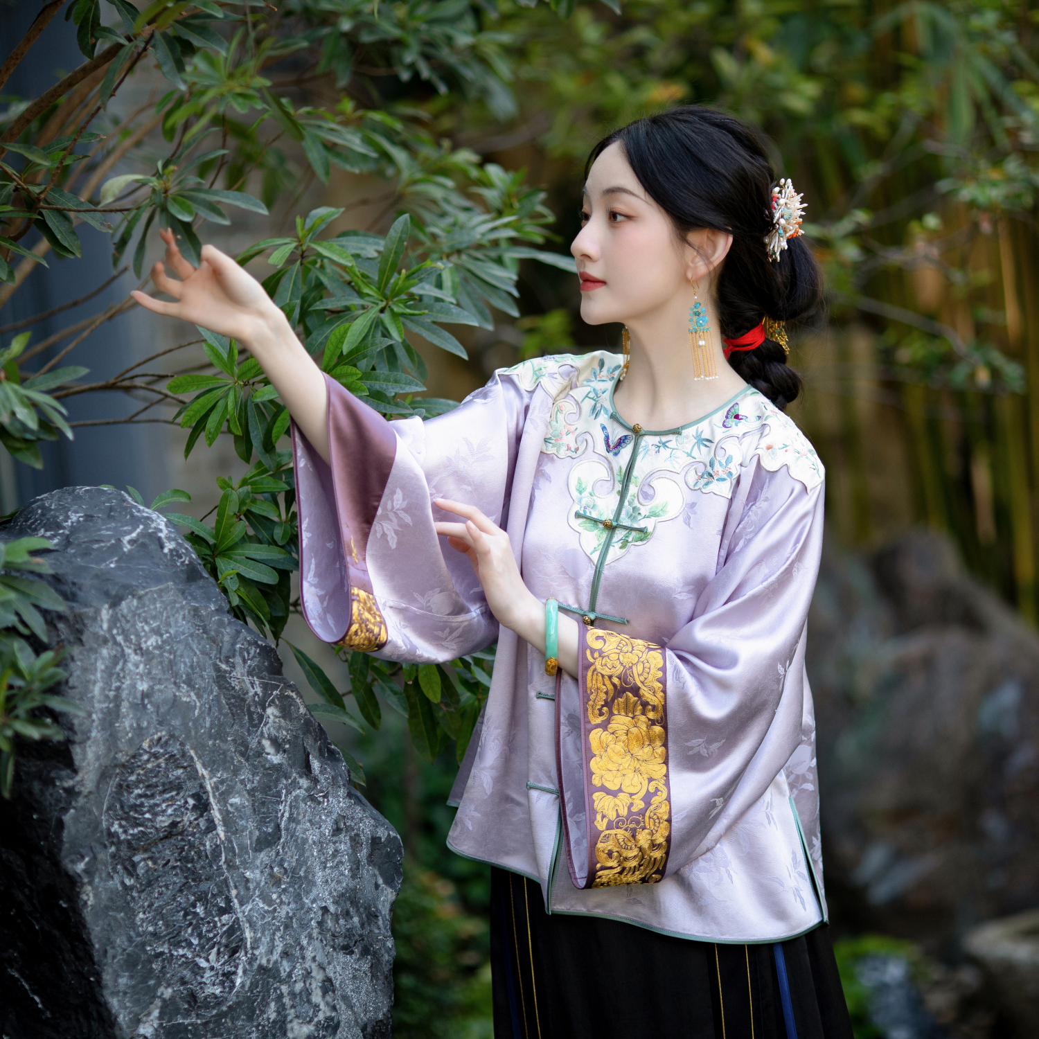 云瑞嫣霞丨一城风絮丨全真丝上衣