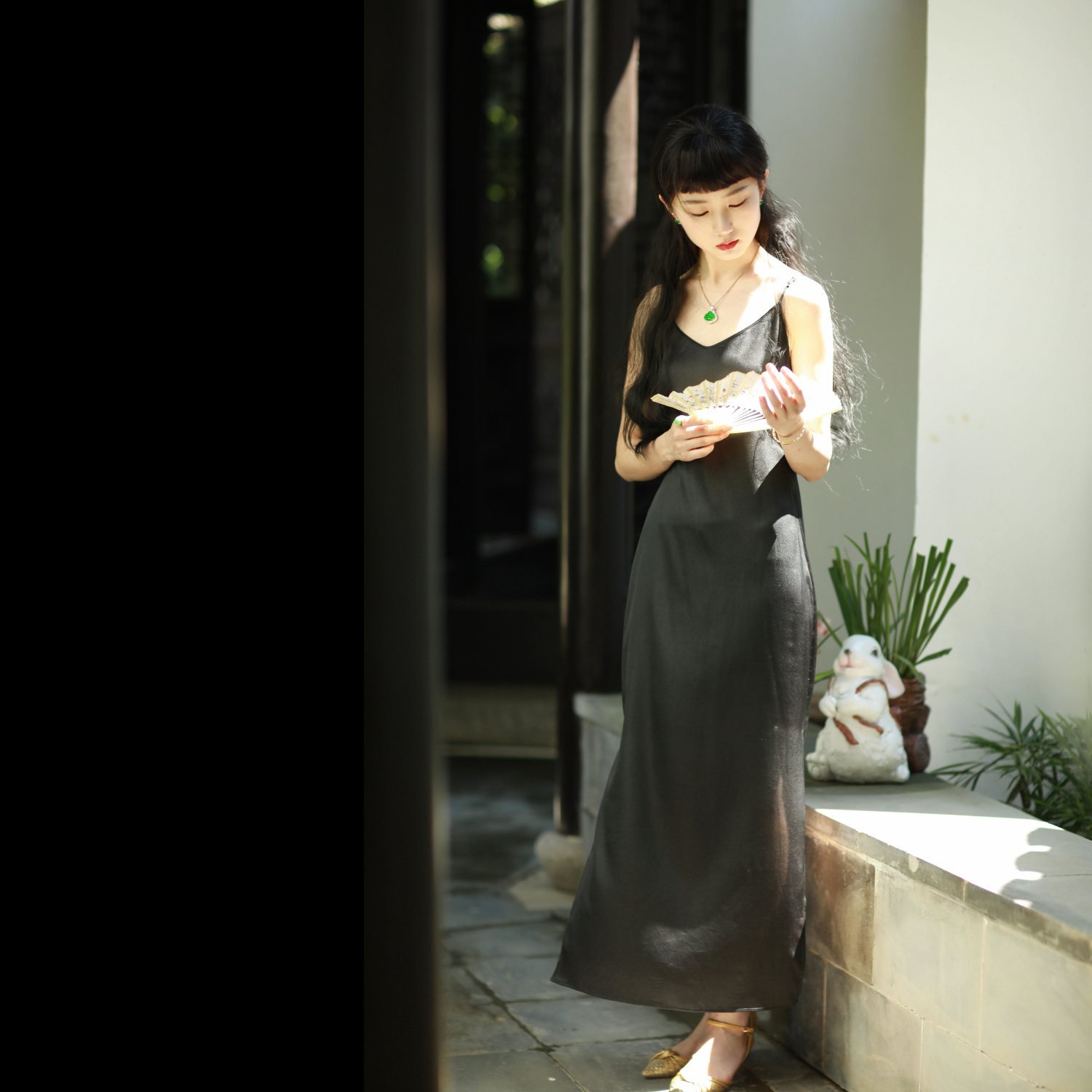 清夜南歌丨一城风絮丨真丝吊带裙