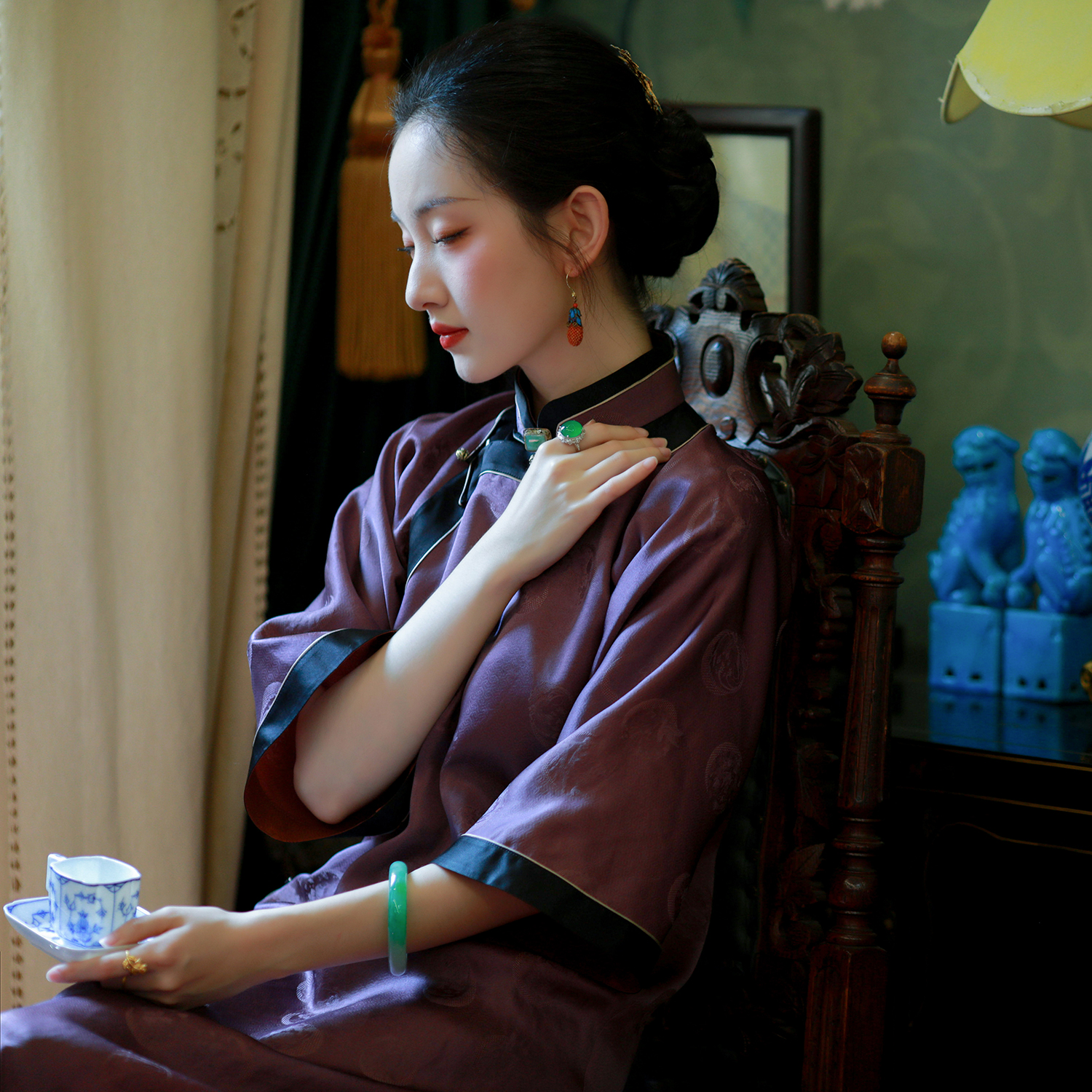 丨一城风絮丨婉墨芳仪古法旗袍裙