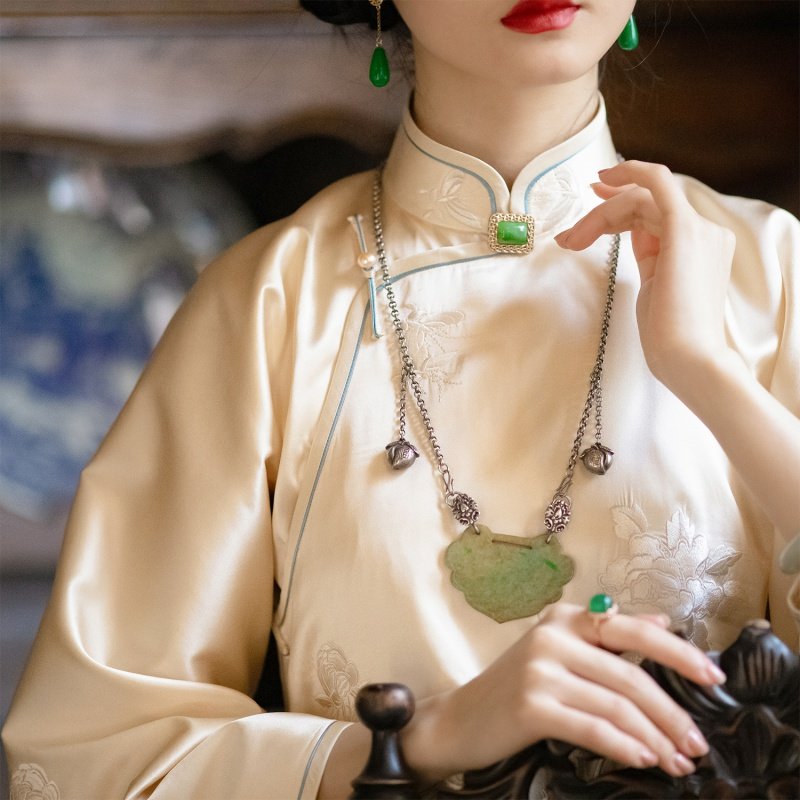 花微敛丨一城风絮丨复古盘扣中式上衣绣花倒大袖日常女民国风,女装/女士精品,上衣,淘宝优惠券,粉丝福利购,淘宝优惠卷