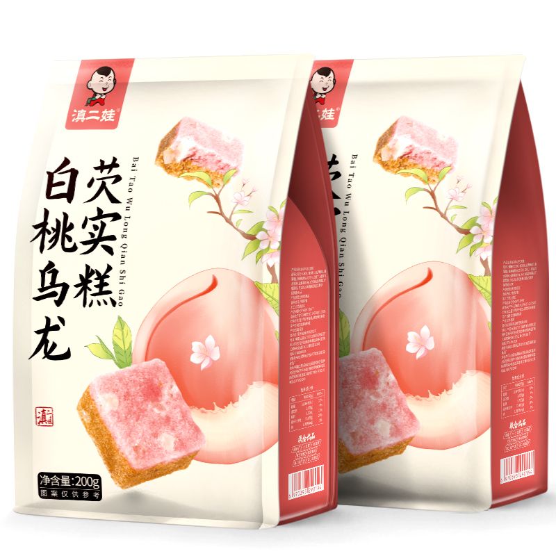 白桃乌龙芡实糕无糖精零食小吃