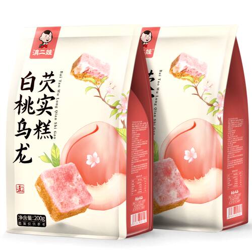 白桃乌龙芡实糕无糖精零食小吃