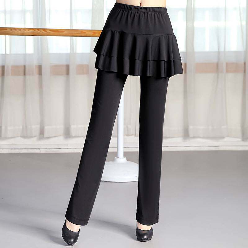 广场舞服装裙裤跳舞裤子舞裤女长裤春秋季运动练功莫代尔舞蹈裤裙