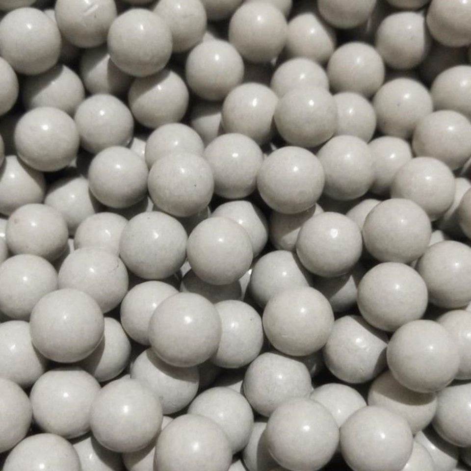 白色加重磁力泥丸泥球弹珠8mm91012毫米弹弓
