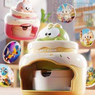 吧唧徽章制作机儿童桌面手工diy卡通小印章手工玩具胸章制作机器