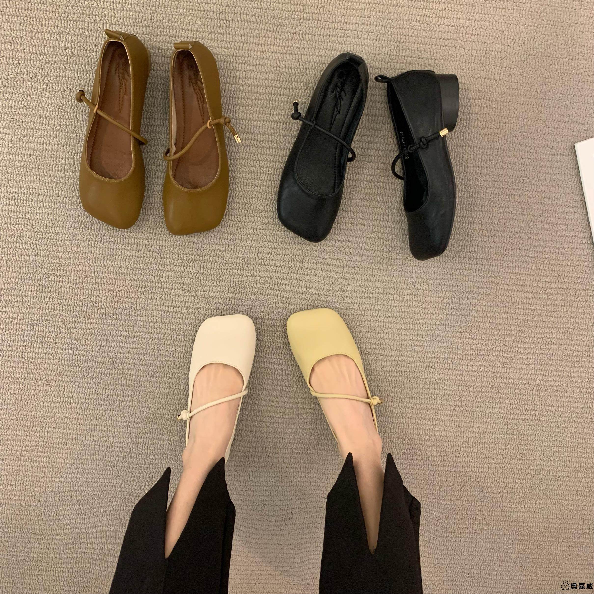 平底黑色通勤单鞋女鞋子2025年新款春季法式低跟复古玛丽珍鞋瓢鞋,女鞋,玛丽珍鞋,淘宝优惠券,粉丝福利购,淘宝优惠卷