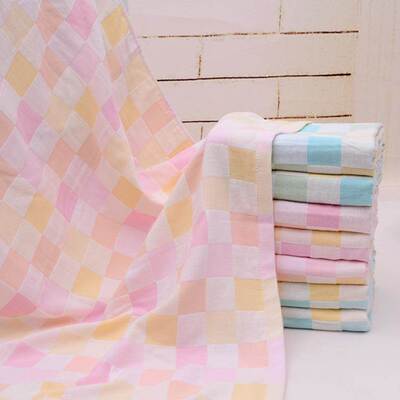 毛巾洗澡100x50cm大人加长加宽双层薄款纱布棉运动吸水浴巾不掉毛