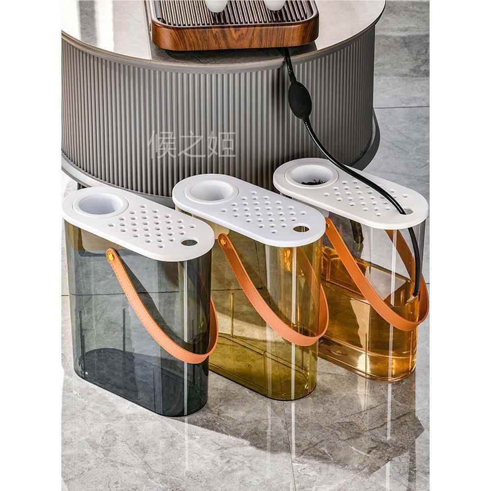 茶水桶废水桶干湿分离茶台桌专家用接水桶新