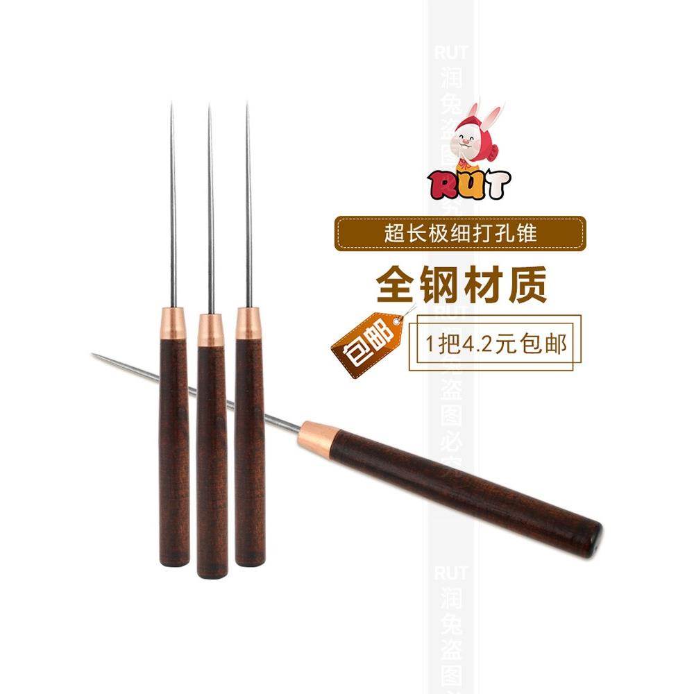 新实木普洱茶刀超细茶针细长福鼎白茶开茶器