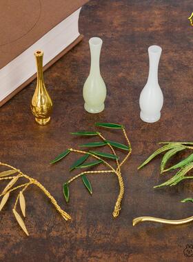 观音菩萨锌合金柳枝净瓶法器配件