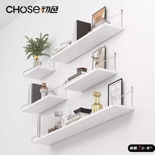 客厅墙上置物架免打孔墙壁装饰隔板墙面壁挂式投影仪架子书架挂墙