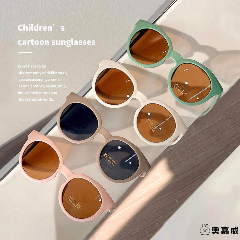 韩国ins风儿童太阳镜网红男孩女童防紫外线潮酷婴儿墨镜3宝宝眼镜