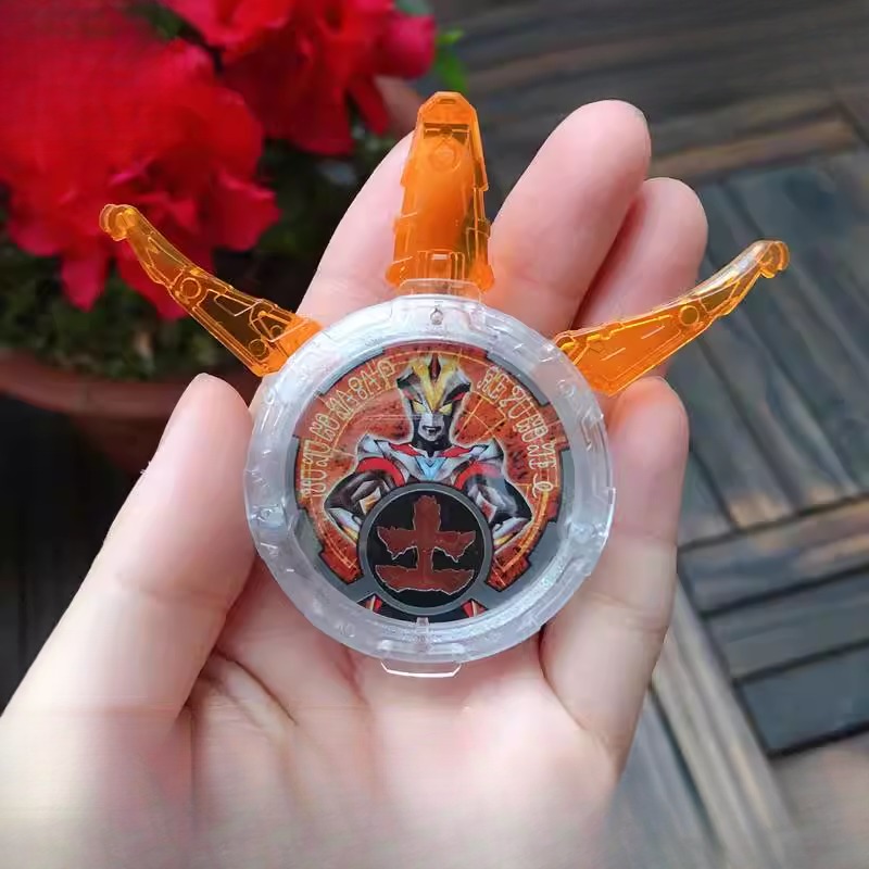 罗布水晶奥曼变身器回旋闪光头镖收纳盒捷德雷欧玩具