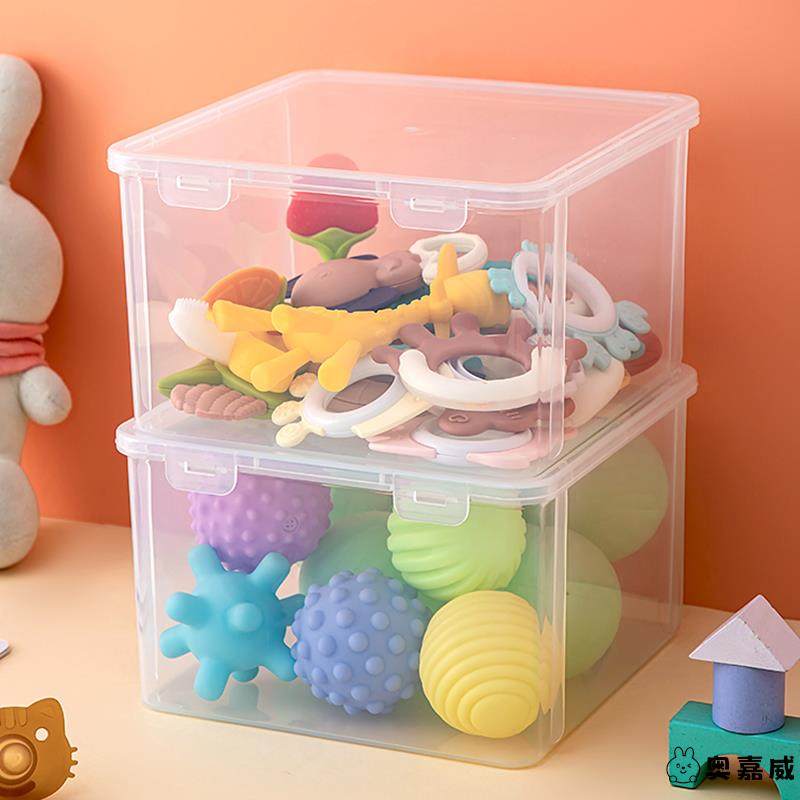 Mrun宝宝咬牙胶收纳盒大容量防尘储存放安抚奶嘴磨牙棒可消毒婴儿