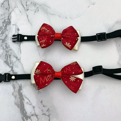 Декор, галстук-бабочка с бантиком, рождественский белый защитный амулет